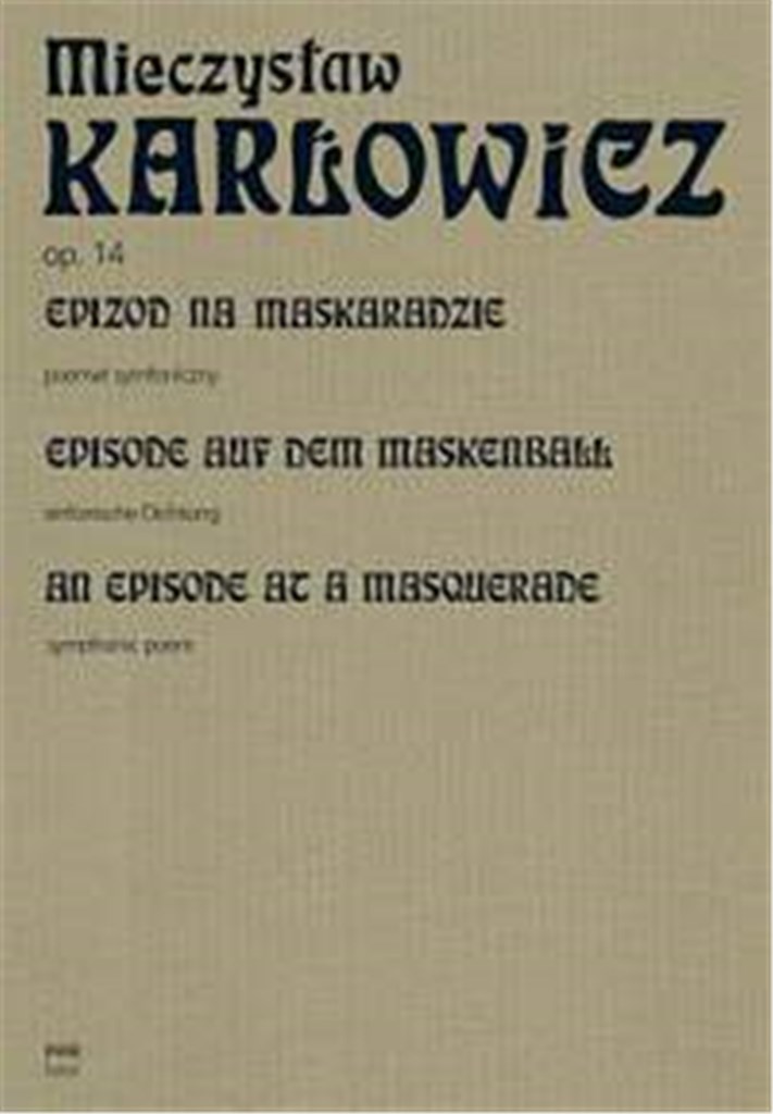 Episode Auf Dem Maskenball Op. 14